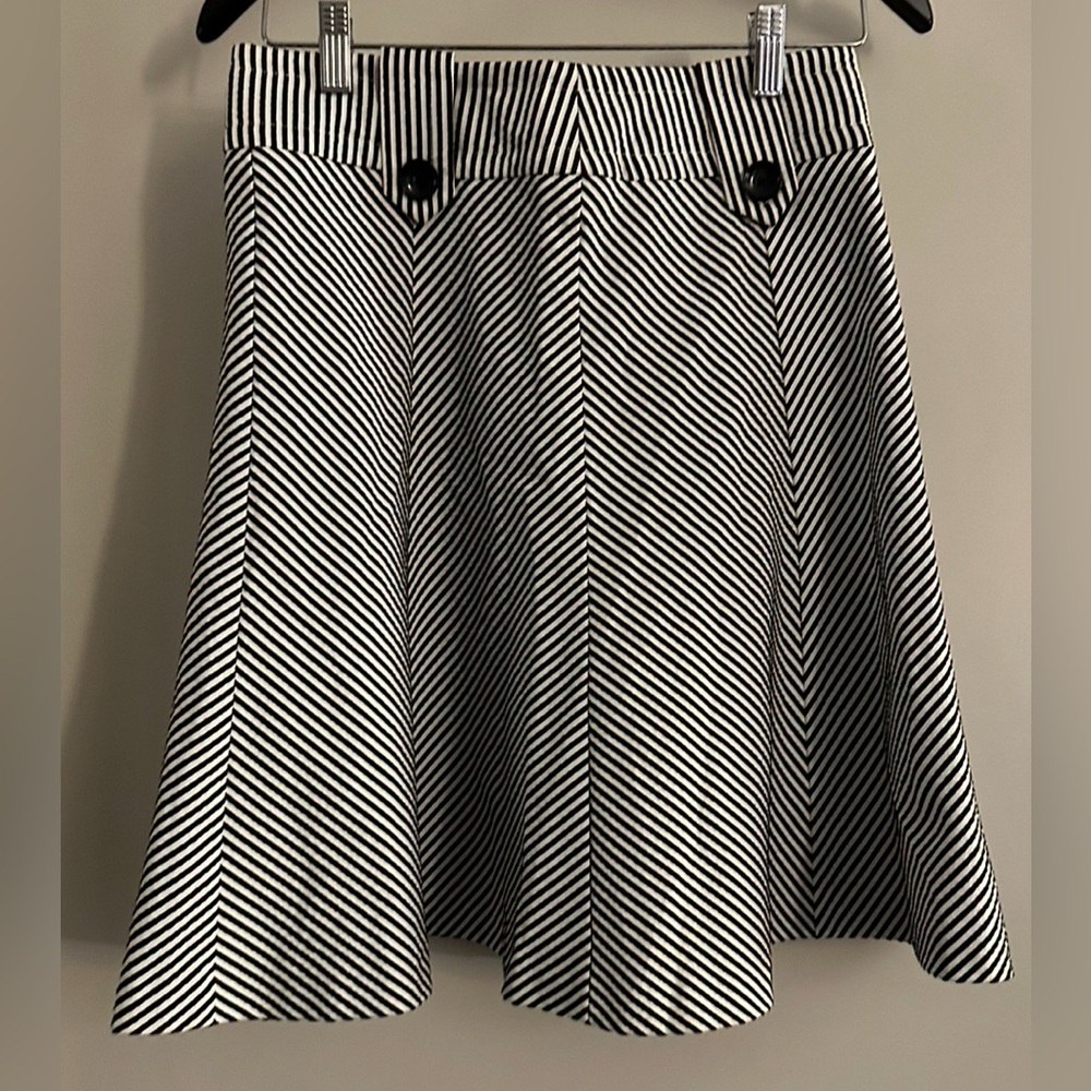 Trina Turk‎ searsucker a line striped skirt size 0